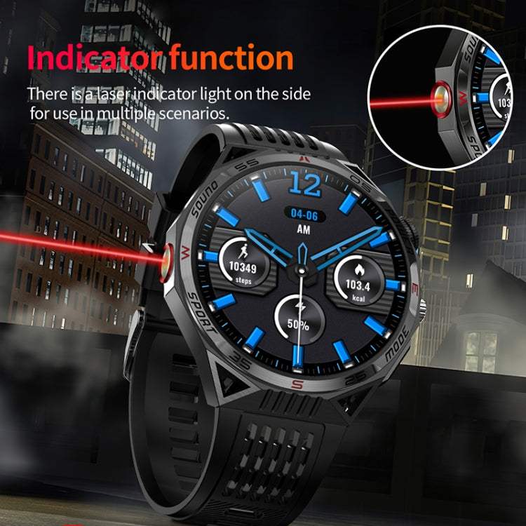 HT28 1.85 inch Silicone Strap IP68 Waterproof Smart Watch, Support Sleep Monitoring(Black) - Smart Watches by buy2fix | Online Shopping UK | buy2fix