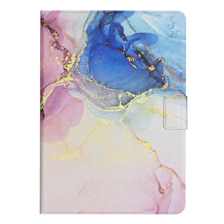 For iPad Pro 11 2024 Marble Pattern Leather Smart Tablet Case(Pink Blue) - iPad Pro 11 2024 Cases by buy2fix | Online Shopping UK | buy2fix