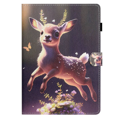 For iPad Pro 11 2024 Coloured Drawing Stitching Smart Leather Tablet Case(Deer) - iPad Pro 11 2024 Cases by buy2fix | Online Shopping UK | buy2fix