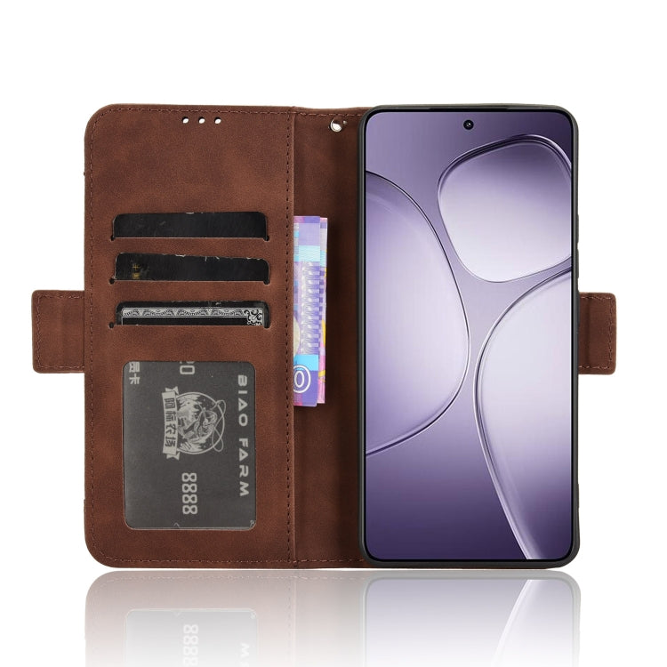 For Redmi K70 Ultra Skin Feel Calf Texture Card Slots Leather Phone Case(Brown) - Xiaomi Cases by buy2fix | Online Shopping UK | buy2fix