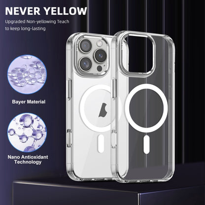 For iPhone 16 Pro Max Ice Color Magnetic Series Magsafe Magnetic PC Hybrid TPU Phone Case(Transparent) - iPhone 16 Pro Max Cases by buy2fix | Online Shopping UK | buy2fix