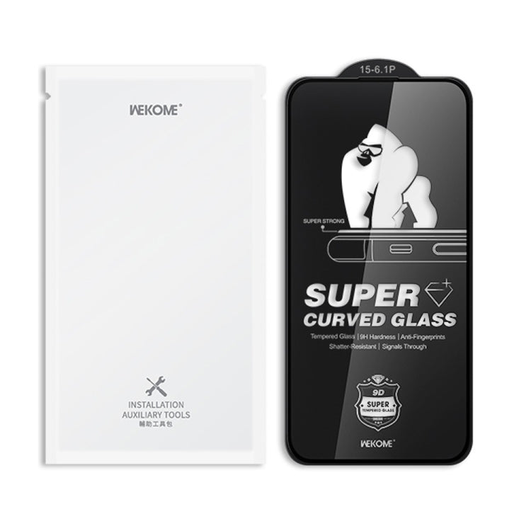 For iPhone 16 / 15 WK WTP-092 King Kong 6D Curved 28 Degree Privacy Tempered Glass Film - iPhone 16 Tempered Glass by WK | Online Shopping UK | buy2fix