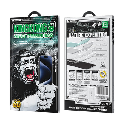 For iPhone 16 / 15 WK WTP-092 King Kong 6D Curved 28 Degree Privacy Tempered Glass Film - iPhone 16 Tempered Glass by WK | Online Shopping UK | buy2fix