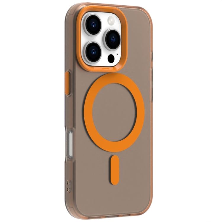 For iPhone 16 Pro Candy Magsafe PC Hybrid TPU Phone Case(Orange) - iPhone 16 Pro Cases by buy2fix | Online Shopping UK | buy2fix