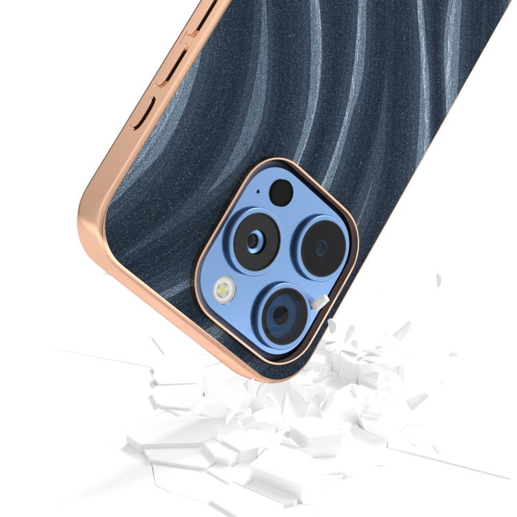 For iPhone 16 Pro Nano Electroplating Galactic Pattern Protective Phone Case(Blue) - iPhone 16 Pro Cases by buy2fix | Online Shopping UK | buy2fix