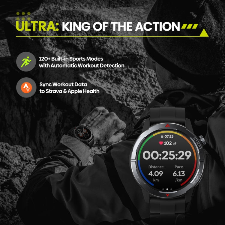 Zeblaze Stratos 3 Ultra 1.43 inch Screen Rugged Outdoor Sports GPS Smart Watch(Moon White) - Smart Watches by Zeblaze | Online Shopping UK | buy2fix