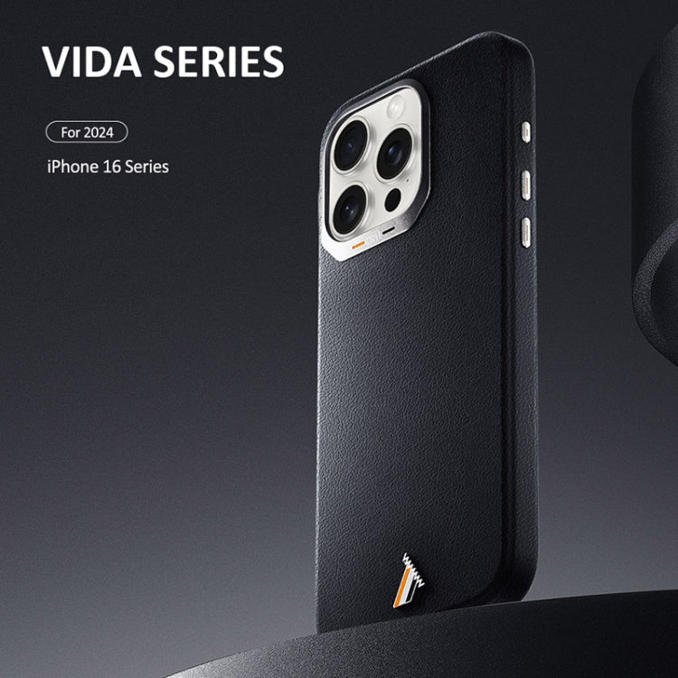 For iPhone 16 Pro TGVIS VIDA Series MagSafe Magnetic PU Leather Phone Case(Grey) - iPhone 16 Pro Cases by TGVIS | Online Shopping UK | buy2fix