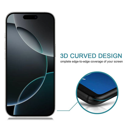 For iPhone 16 Pro Full Cover Anti-spy Silk Screen Tempered Glass Film - iPhone 16 Pro Tempered Glass by buy2fix | Online Shopping UK | buy2fix