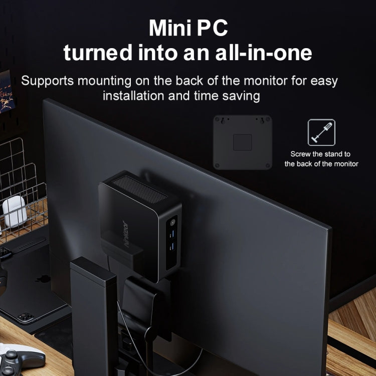 Ninkear N13 Windows 11 WiFi 6 Bluetooth 5.2 Mini PC, 16GB+1TB, Intel i5 1340P(EU Plug) - Windows Mini PCs by Ninkear | Online Shopping UK | buy2fix