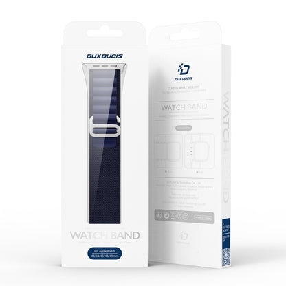 For Apple Watch 46mm / 49mm / 45mm / 44mm DUX DUCIS GS Series Nylon Loop Watch Band(Navy Blue) - Watch Bands by DUX DUCIS | Online Shopping UK | buy2fix