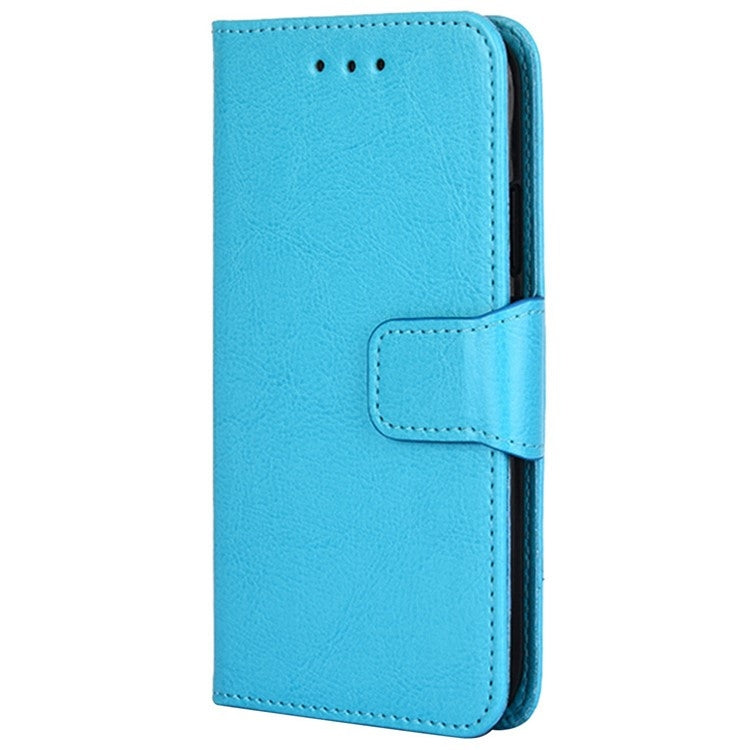 For iPhone 16 Pro Crystal Texture Leather Phone Case(Sky Blue) - iPhone 16 Pro Cases by buy2fix | Online Shopping UK | buy2fix