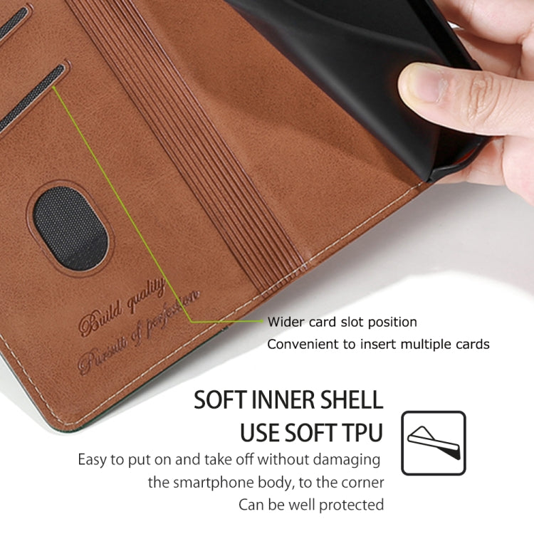 For iPhone 16 Plus Contrast Color Side Buckle Leather Phone Case(Light Brown + Green) - iPhone 16 Plus Cases by buy2fix | Online Shopping UK | buy2fix