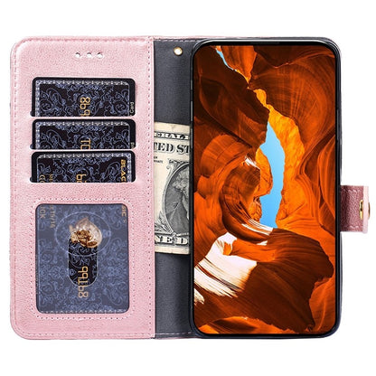 For iPhone 16 Zipper Bag Leather Phone Case(Rose Gold) - iPhone 16 Cases by buy2fix | Online Shopping UK | buy2fix