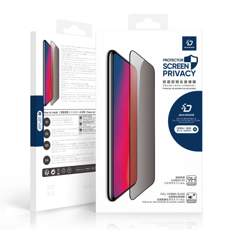 For iPhone 16 Pro 5pcs DUX DUCIS 0.33mm 9H High Aluminum Anti-spy HD Tempered Glass Film - iPhone 16 Pro Tempered Glass by DUX DUCIS | Online Shopping UK | buy2fix