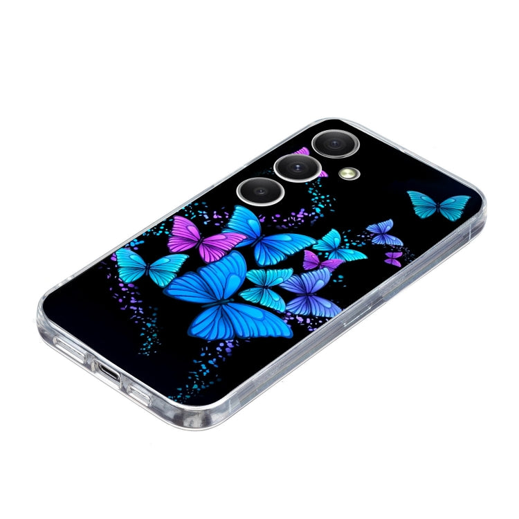 For Samsung Galaxy S25 5G Colorful Painting Pattern TPU Phone Case(Color Butterflies) - Galaxy S25 5G Cases by buy2fix | Online Shopping UK | buy2fix