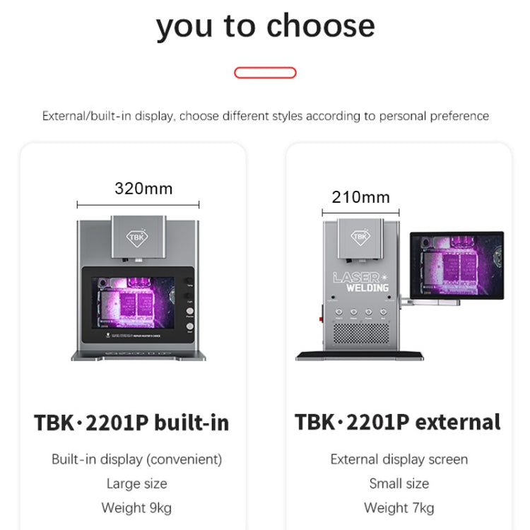 TBK 2203 Smart Infrared Laser Thermostatic Welding Machine with HD Camera, Plug:AU Plug(Built-in LCD) - Others by TBK | Online Shopping UK | buy2fix