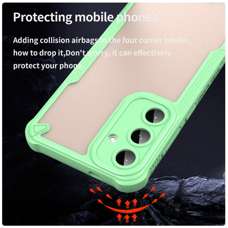 For Samsung Galaxy S25+ 5G Armor Glaze PC Hybrid TPU Phone Case(Green) - Galaxy S25+ 5G Cases by buy2fix | Online Shopping UK | buy2fix