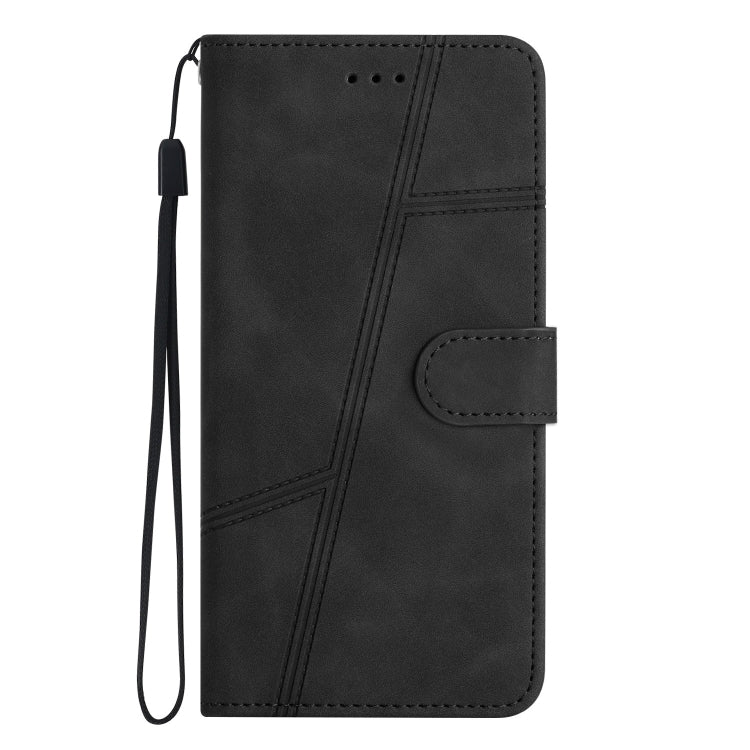 For Samsung Galaxy S25 Ultra 5G Skin-feel Stitching Leather Phone Case(Black) - Galaxy S25 Ultra 5G Cases by buy2fix | Online Shopping UK | buy2fix