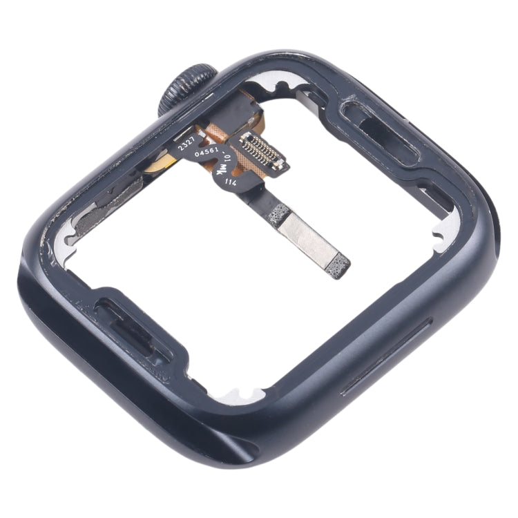 For Apple Watch Series 7 / 8 / 9 41MM LTE Aluminium Alloy Middle Frame Bezel Plate with Crown Spin Axis Flex Cable(Midnight) - Middle Frame by buy2fix | Online Shopping UK | buy2fix