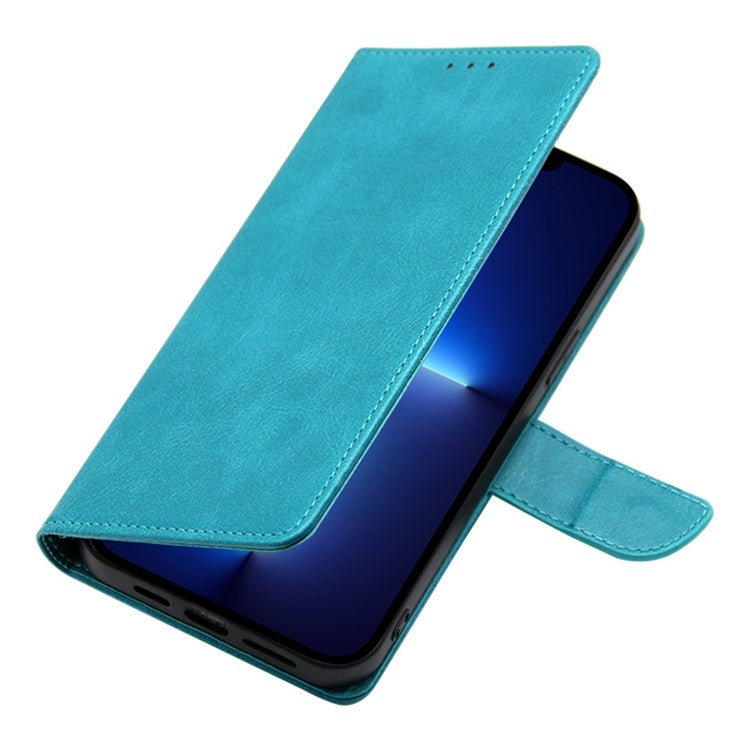 For Samsung Galaxy S25 5G Calf Texture Buckle Flip Leather Phone Case(Light Blue) - Galaxy S25 5G Cases by buy2fix | Online Shopping UK | buy2fix