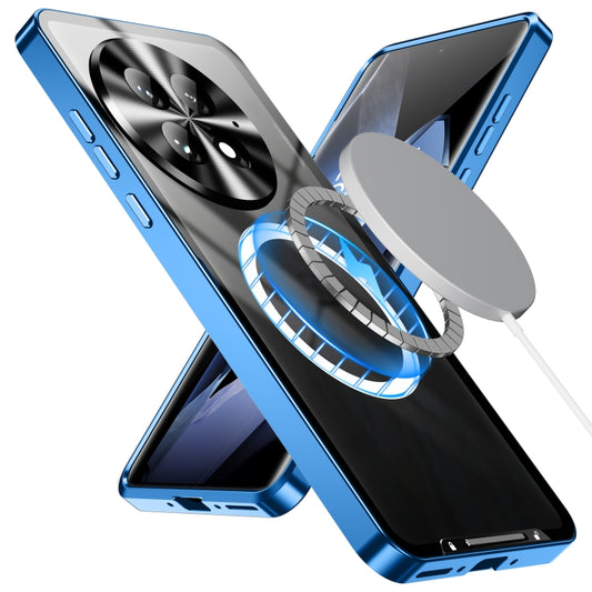 For OnePlus 13 MagSafe Magnetic Frosted Metal Phone Case(Blue) - OnePlus Cases by buy2fix | Online Shopping UK | buy2fix