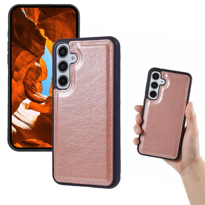 For Samsung Galaxy S25 5G Multifunctional 7-Card Wallet Leather Phone Case(Rose Gold) - Galaxy S25 5G Cases by buy2fix | Online Shopping UK | buy2fix