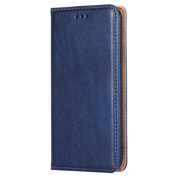 For Samsung Galaxy S25+ 5G Gloss Oil Solid Color Magnetic Leather Phone Case(Blue) - Galaxy S25+ 5G Cases by buy2fix | Online Shopping UK | buy2fix