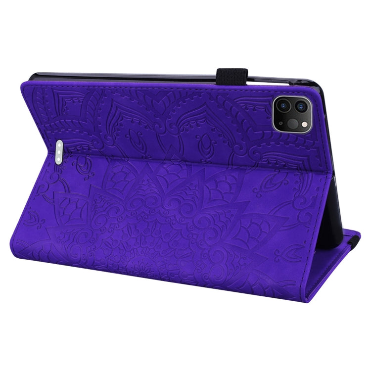 For iPad Air 11 2024 / Air 2022 / 2020 10.9 Calf Texture Embossed Horizontal Flip Leather Case with Holder & Card Slots & Photo Frame(Purple) - iPad Air (2022) / (2020) 10.9 Cases by buy2fix | Online Shopping UK | buy2fix