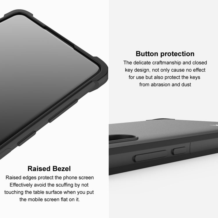 For Nokia 8.3 5G IMAK All-inclusive Shockproof Airbag TPU Case with Screen Protector(Matte Black) - Nokia Cases by imak | Online Shopping UK | buy2fix