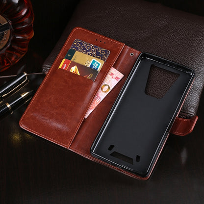 For Blackview BV6900 idewei Crazy Horse Texture Horizontal Flip Leather Case with Holder & Card Slots & Wallet(Black) - More Brand by idewei | Online Shopping UK | buy2fix