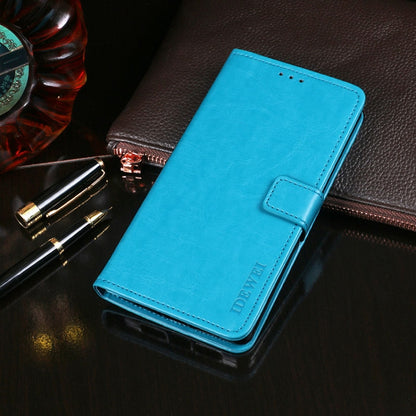 For Blackview BV9900 Pro idewei Crazy Horse Texture Horizontal Flip Leather Case with Holder & Card Slots & Wallet(Sky Blue) - More Brand by idewei | Online Shopping UK | buy2fix