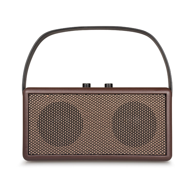 D30 Portable Subwoofer Wooden Bluetooth 4.2 Speaker, Support TF Card & 3.5mm AUX & U Disk Play(Brown) - Desktop Speaker by buy2fix | Online Shopping UK | buy2fix