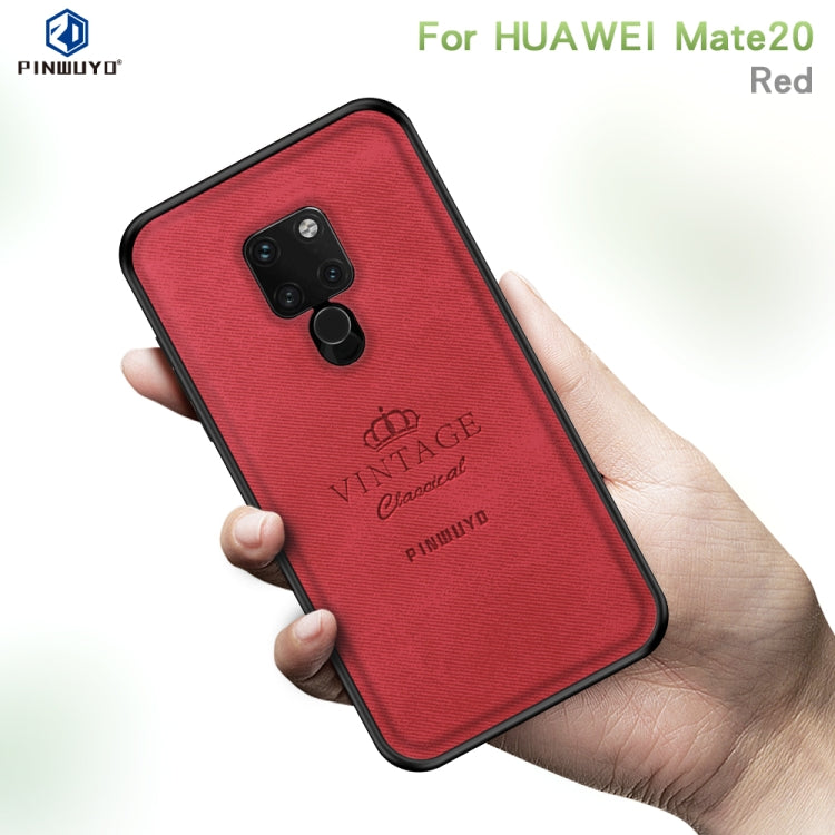 PINWUYO Anti-wrestling Waterproof Full Coverage PC Case for Huawei Mate 20(Red) - Huawei Cases by PINWUYO | Online Shopping UK | buy2fix