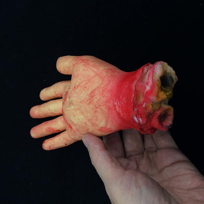 23cm Halloween Horror Props April Fool Day Party Prop Body Parts Decoration 5 Fingers Bloody Hand - Halloween Prop Decorations by buy2fix | Online Shopping UK | buy2fix