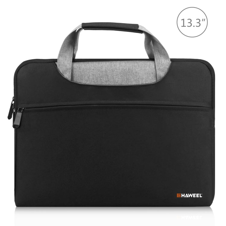 HAWEEL 13.3 inch Laptop Handbag, For Macbook, Samsung, Lenovo, Sony, DELL Alienware, CHUWI, ASUS, HP, 13.3 inch and Below Laptops(Black) - 13.3 inch by HAWEEL | Online Shopping UK | buy2fix