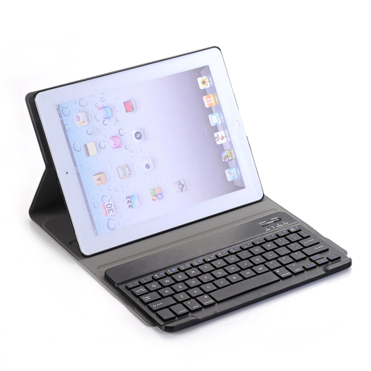 A02 for iPad 4 / 3 / 2 Universal Ultra-thin ABS Horizontal Flip Tablet Case + Bluetooth Keyboard(Black) - Universal by buy2fix | Online Shopping UK | buy2fix