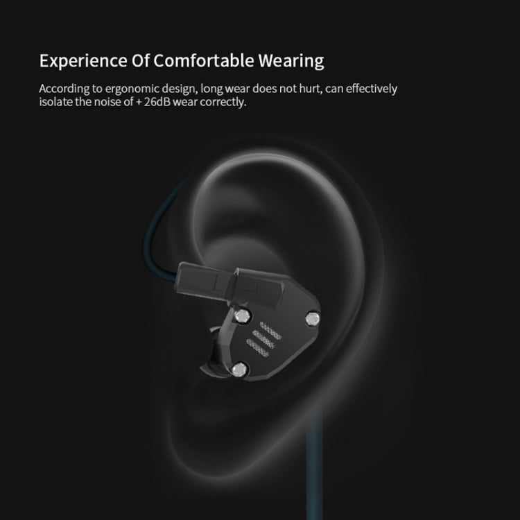 KZ ZS6 Eight Unit Circle Iron Aluminum Alloy In-ear HiFi Earphone without Microphone (Grey) - In Ear Wired Earphone by KZ | Online Shopping UK | buy2fix