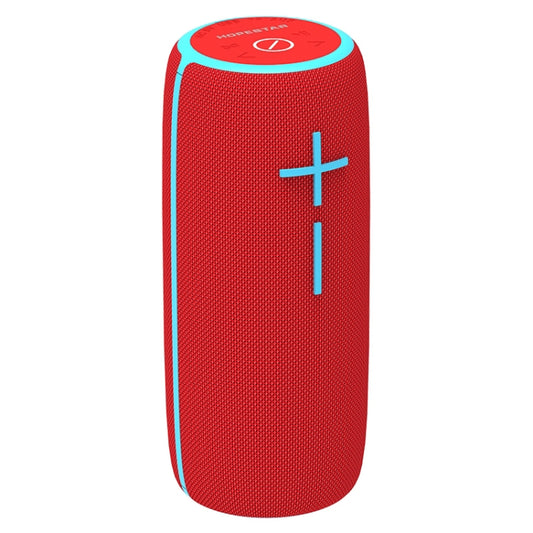 HOPESTAR P21 TWS Portable Outdoor Waterproof Woven Textured Bluetooth Speaker, Support Hands-free Call & U Disk & TF Card & 3.5mm AUX & FM (Red) - Desktop Speaker by HOPESTAR | Online Shopping UK | buy2fix