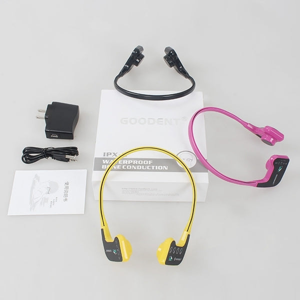 Bone Conduction Headphone Swimming Teaching Bluetooth Headphone(Yellow) - Neck-mounted Earphone by buy2fix | Online Shopping UK | buy2fix