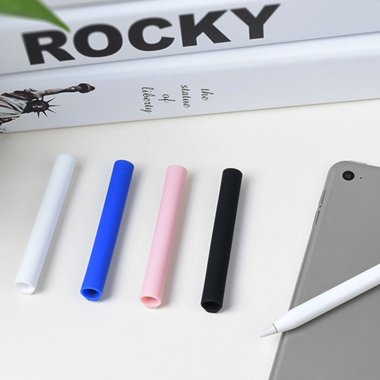 Magnetic Sleeve Silicone Holder Grip Set for Apple Pencil (Blue) - Pencil Accessories by buy2fix | Online Shopping UK | buy2fix