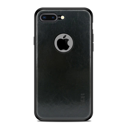 MOFI Shockproof PC+TPU+PU Leather Protective Back Case for iPhone 8 Plus(Black) - More iPhone Cases by MOFI | Online Shopping UK | buy2fix