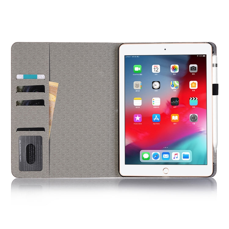 Plaid Texture Horizontal Flip PU Leather Case for iPad Air 13 2024 / iPad Pro 12.9 inch (2018), with Holder & Card Slots & Wallet (White) - iPad Pro 12.9 (2018) Cases by buy2fix | Online Shopping UK | buy2fix