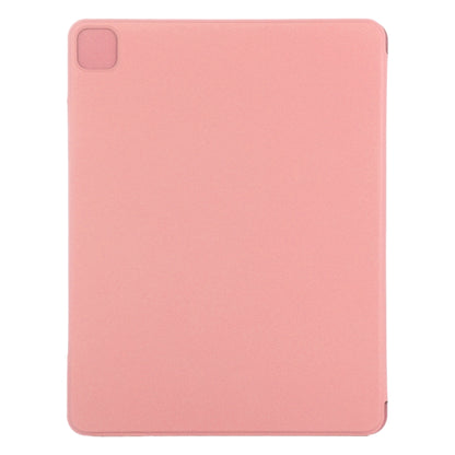 For iPad Air 13 2024 / Pro 12.9 2020 Double-sided Magnetic Flip PU Leather Tablet Case With Holder & Sleep / Wake-up Function(Pink) - iPad Pro 12.9 (2020) Cases by buy2fix | Online Shopping UK | buy2fix