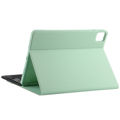 TG11BC Detachable Bluetooth Black Keyboard Microfiber Leather Tablet Case for iPad Pro 11 inch (2020), with Touchpad & Pen Slot & Holder (Green) - For iPad Pro by buy2fix | Online Shopping UK | buy2fix