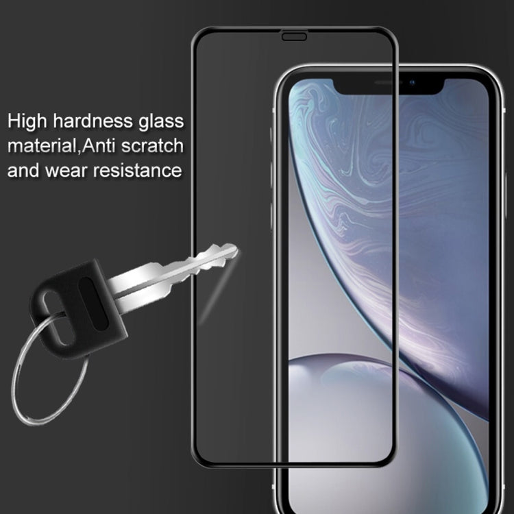 For iPhone X IMAK 9H Surface Hardness Full Screen Tempered Glass Film (Black) - iPhone X & XS Tempered Glass by imak | Online Shopping UK | buy2fix