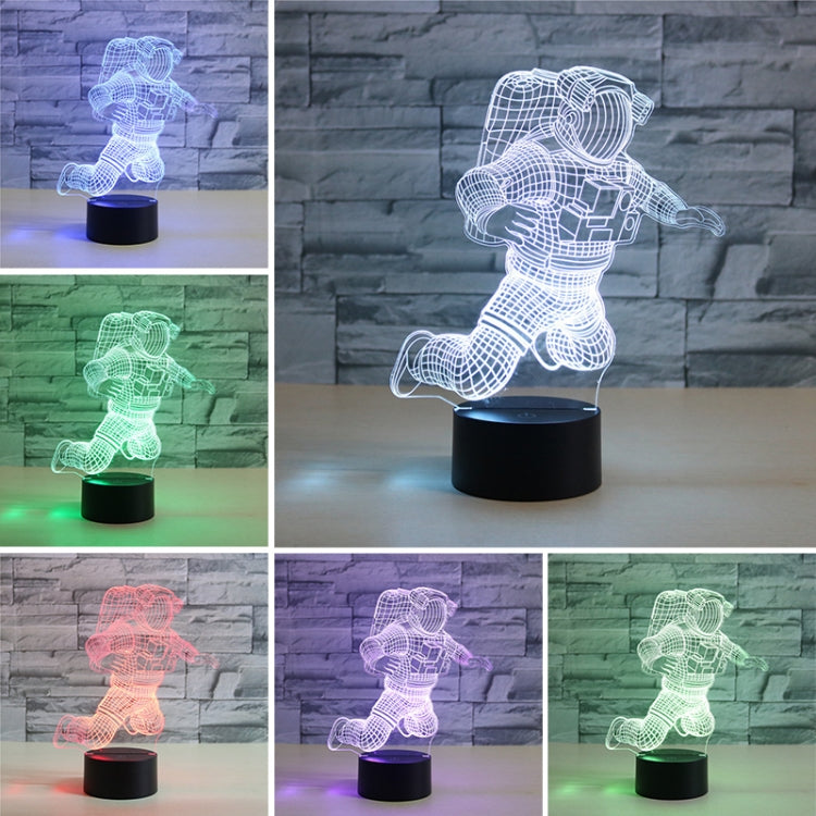 Astronaut Shape 3D Colorful LED Vision Light Table Lamp, USB & Battery Version - Novelty Lighting by buy2fix | Online Shopping UK | buy2fix