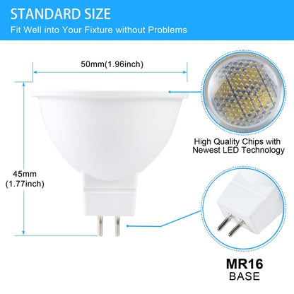 MR16-N6LED 5W 2835COB LED Spotlight, AC/DC12V (White Light) - LED Blubs & Tubes by buy2fix | Online Shopping UK | buy2fix