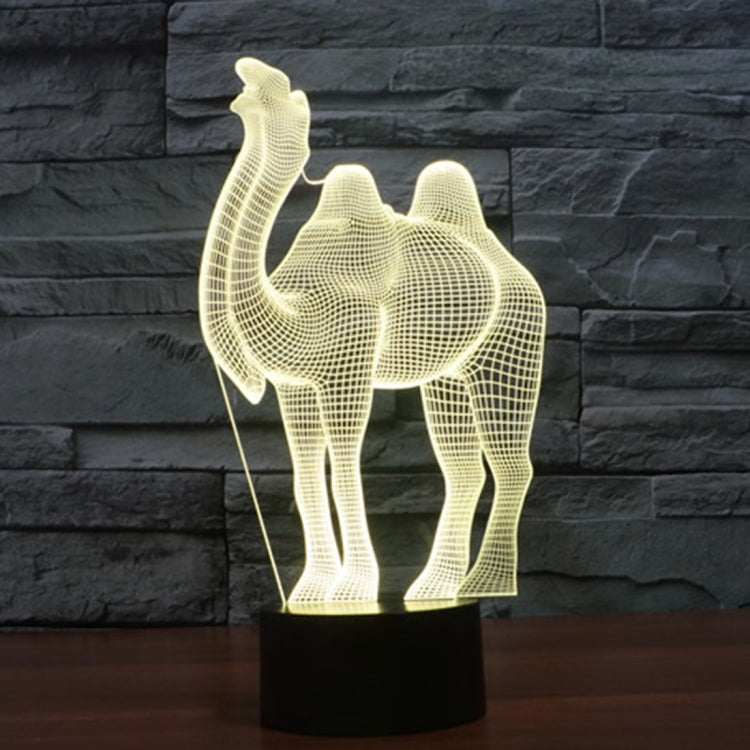 Camel Style 3D Touch Switch Control LED Light , 7 Color Discoloration Creative Visual Stereo Lamp Desk Lamp Night Light - Novelty Lighting by buy2fix | Online Shopping UK | buy2fix
