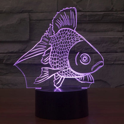 Goldfish Style 3D Touch Switch Control LED Light , 7 Color Discoloration Creative Visual Stereo Lamp Desk Lamp Night Light - Novelty Lighting by buy2fix | Online Shopping UK | buy2fix