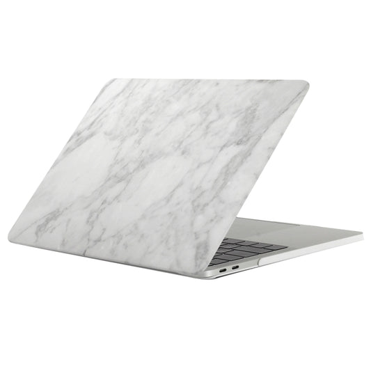 For 2016 New Macbook Pro 13.3 inch A1706 & A1708 White Grey Texture Marble Pattern Laptop Water Decals PC Protective Case - MacBook Pro Cases by buy2fix | Online Shopping UK | buy2fix